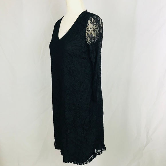 MaCherie Black Lace 3/4 Sleeve Maternity Dress - Picture 4 of 8